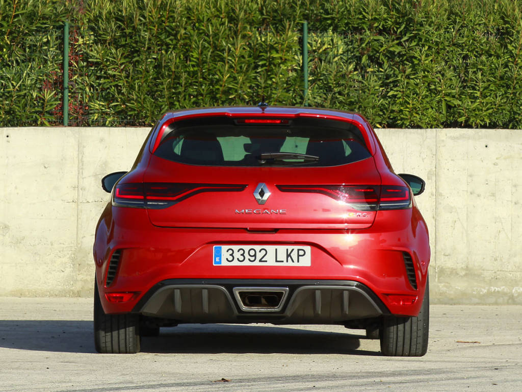 Visión trasera del Renault Mégane R.S.