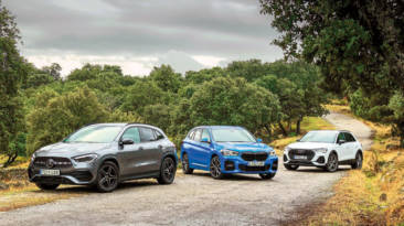 Son los tres SUV compactos del segmento premium de referencia Audi Q3, BMW X1 y Mercedes-Benz GLA
