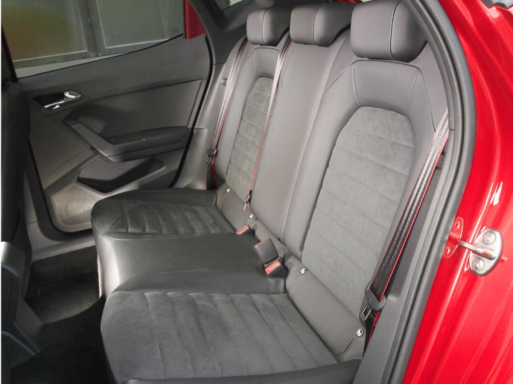Detalle de los asientos traseros.