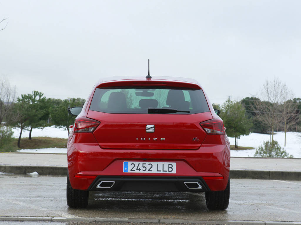 Vista trasera del SEAT Ibiza