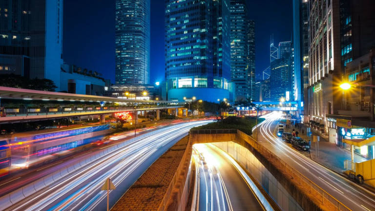 ciudad conectada noche