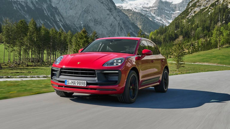 Porsche Macan 2022 dinámica delantera
